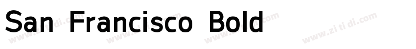 San Francisco Bold字体转换